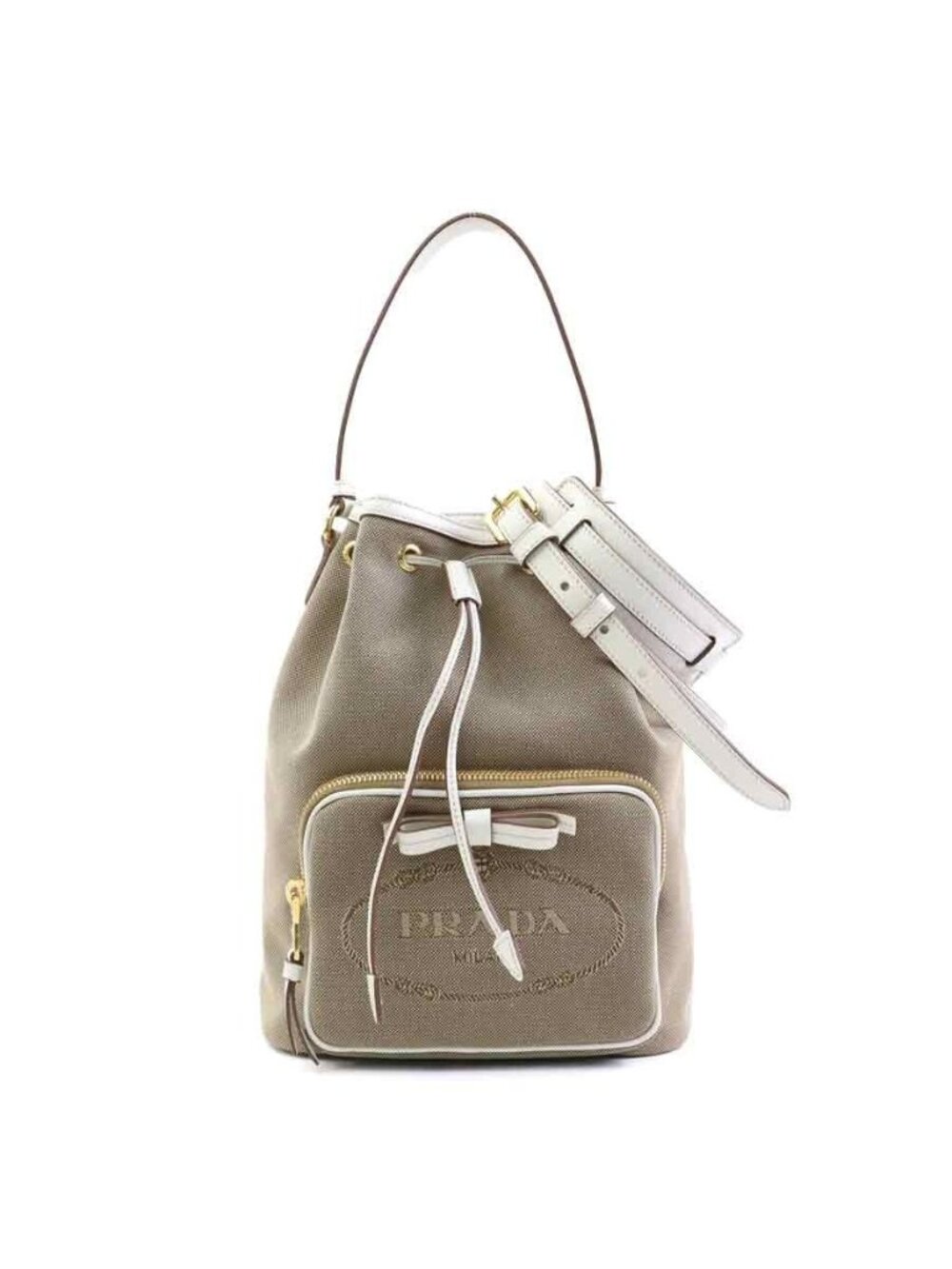 Prada Shoulder Bag Logo Jacquard
